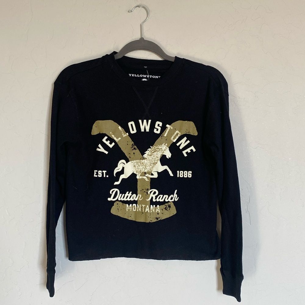Yellowstone long sleeve crop T-shirt